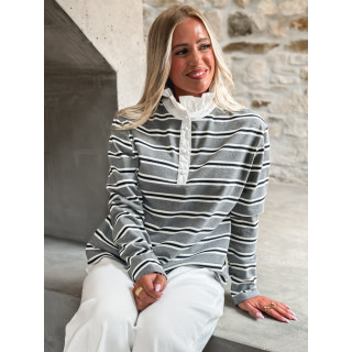 Pull ligné Sameira - Gris