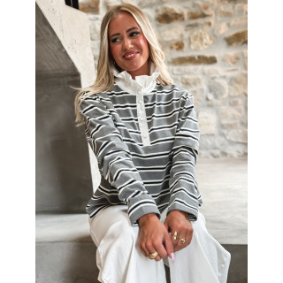 Pull ligné Sameira - Gris
