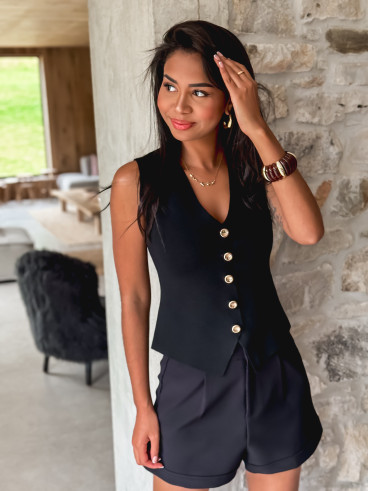 Gilet Salyna - Noir