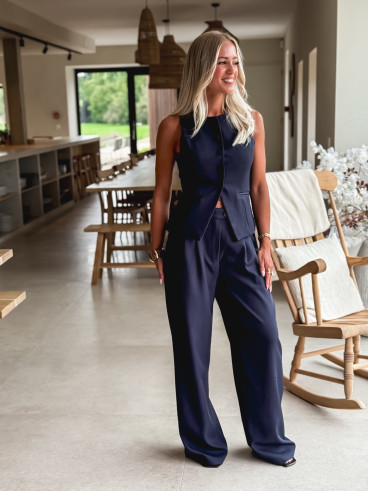 Gilet sans manches Alexane - Bleu Marine