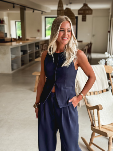 Gilet sans manches Alexane - Bleu Marine