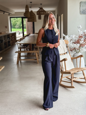 Gilet sans manches Alexane - Bleu Marine