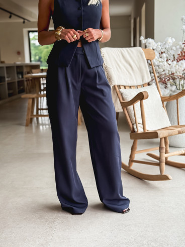 Pantalon Alexane - Bleu Marine
