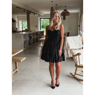 Robe courte Roseline - Noir