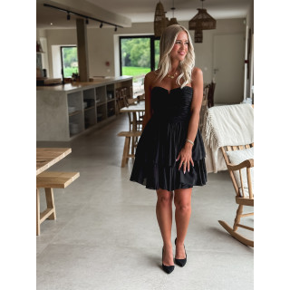 Robe courte Roseline - Noir