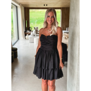 Robe courte Roseline - Noir