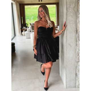 Robe courte Roseline - Noir