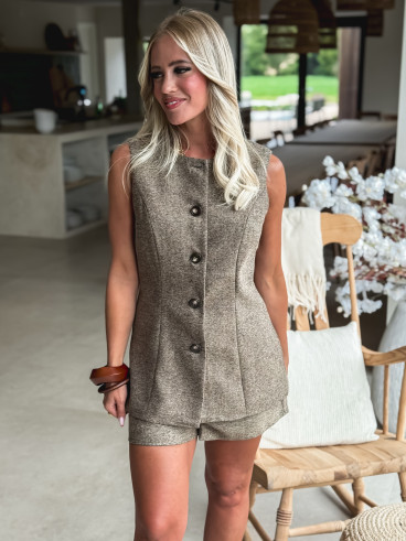 Gilet Enaya - Chocolat