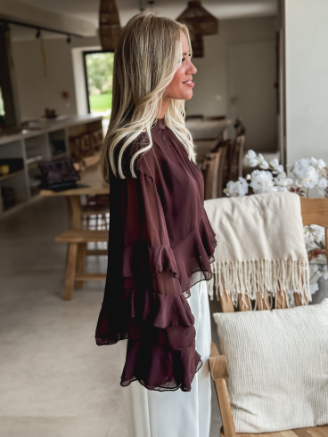 Blouse Sherine - Chocolat