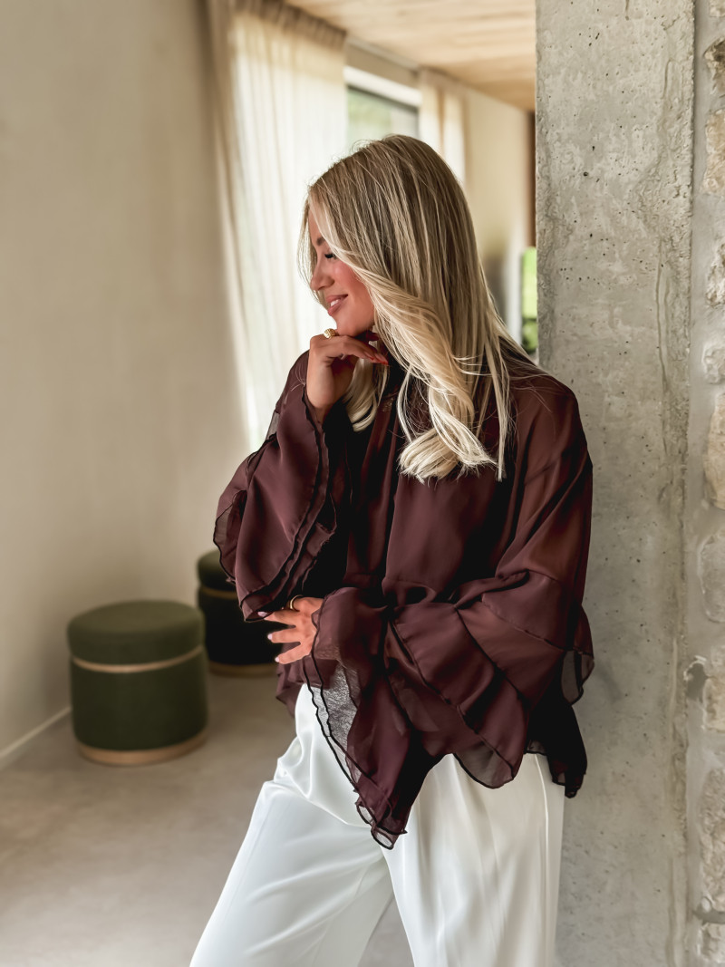 Blouse Sherine - Chocolat