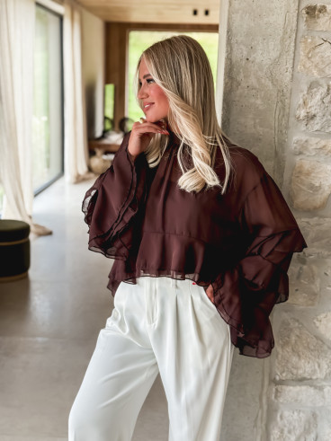 Blouse Sherine - Chocolat