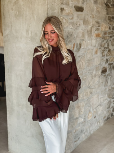 Blouse Sherine - Chocolat