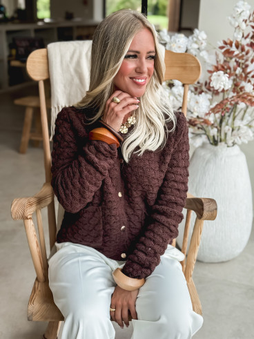 Gilet Enissa - Chocolat