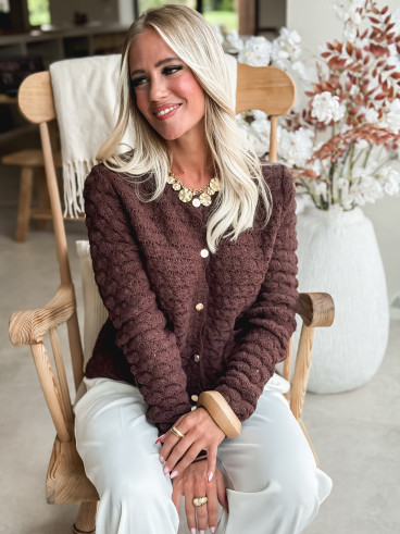 Gilet Enissa - Chocolat