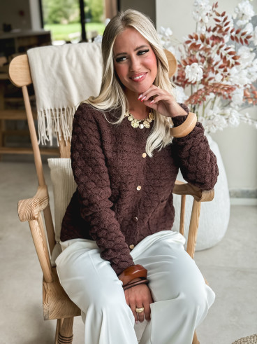 Gilet Enissa - Chocolat