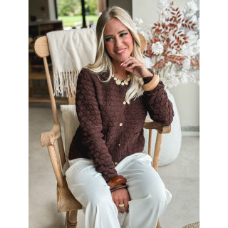 Gilet Enissa - Chocolat