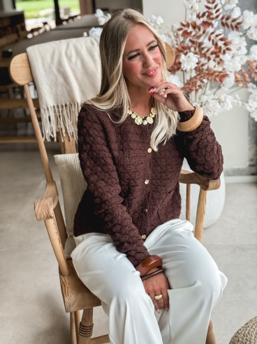 Gilet Enissa - Chocolat
