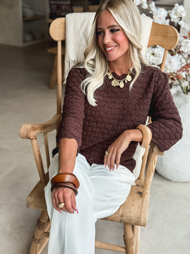 Pull Enissa - Chocolat