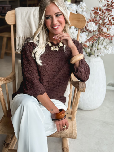 Pull Enissa - Chocolat