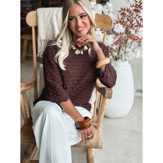 Pull Enissa - Chocolat