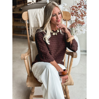 Pull Enissa - Chocolat