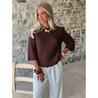 Pull Enissa - Chocolat