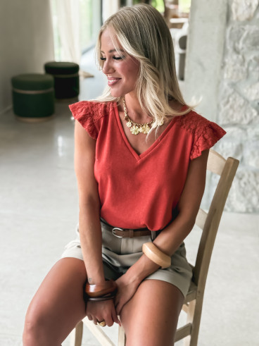 Blouse Venezia - Terracotta