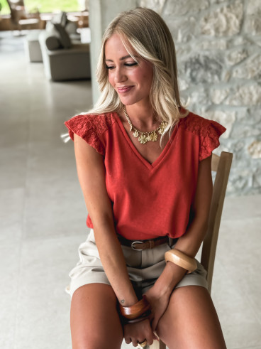 Blouse Venezia - Terracotta