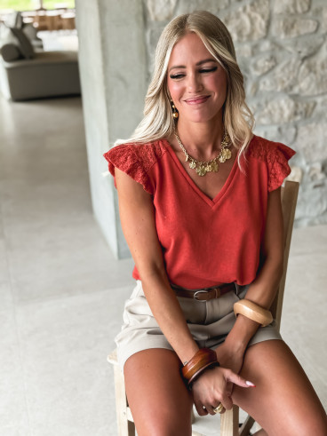 Blouse Venezia - Terracotta