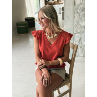 Blouse Venezia - Terracotta