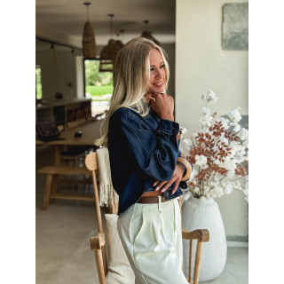 Chemise en jeans Laurélia - Bleu foncé