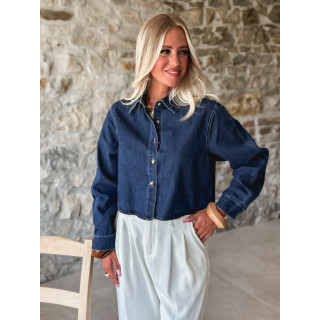 Chemise en jeans Laurélia - Bleu foncé