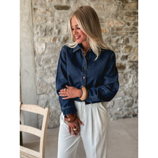 Chemise en jeans Laurélia - Bleu foncé