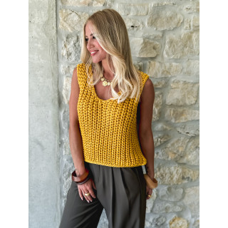 Pull sans manches Loreine - Moutarde