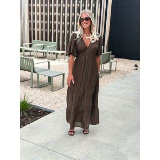 Robe longue Sadya - Chocolat