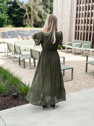 Robe longue Sadya - Kaki