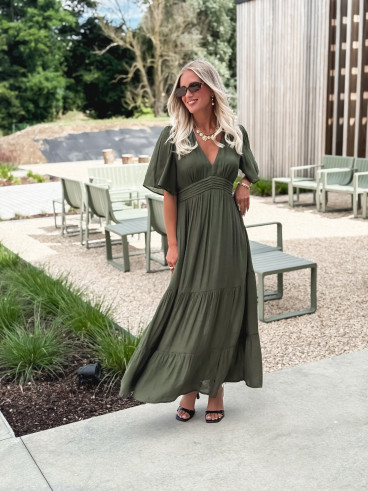 Robe longue Sadya - Kaki