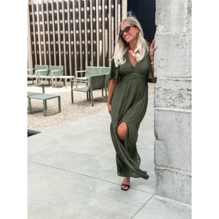 Robe longue Sadya - Kaki