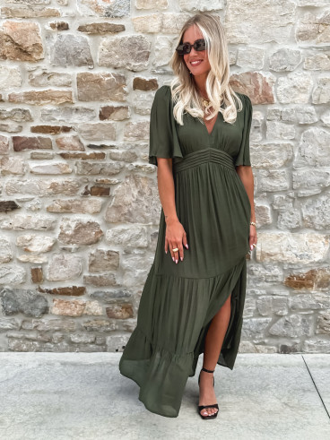 Robe longue Sadya - Kaki