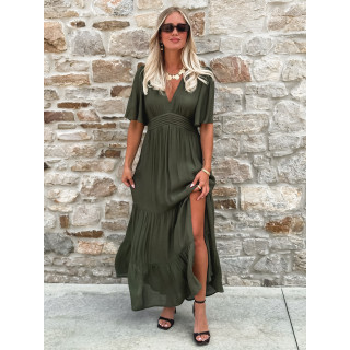Robe longue Sadya - Kaki