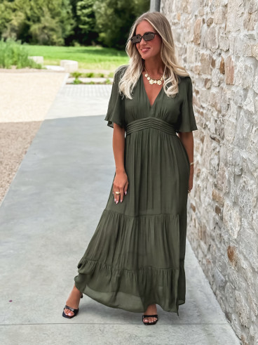 Robe longue Sadya - Kaki