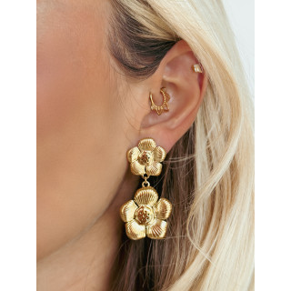 Boucles d'oreilles "Flower" - Doré