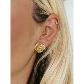 Boucles d'oreilles "Sunflower" - Doré