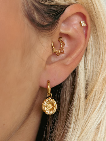Boucles d'oreilles Malaya - Doré