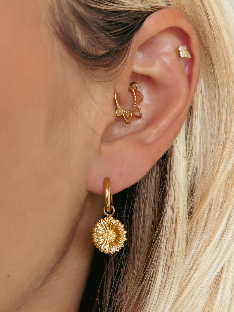 Boucles d'oreilles Malaya - Doré