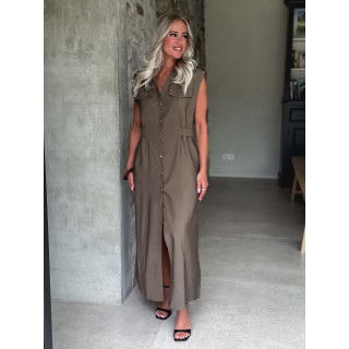 Robe longue Dahyna - Kaki