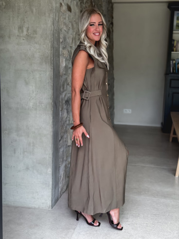 Robe longue Dahyna - Kaki