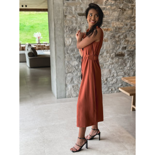 Robe longue Dahyna - Brique