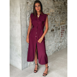 Robe longue Dahyna - Bordeaux