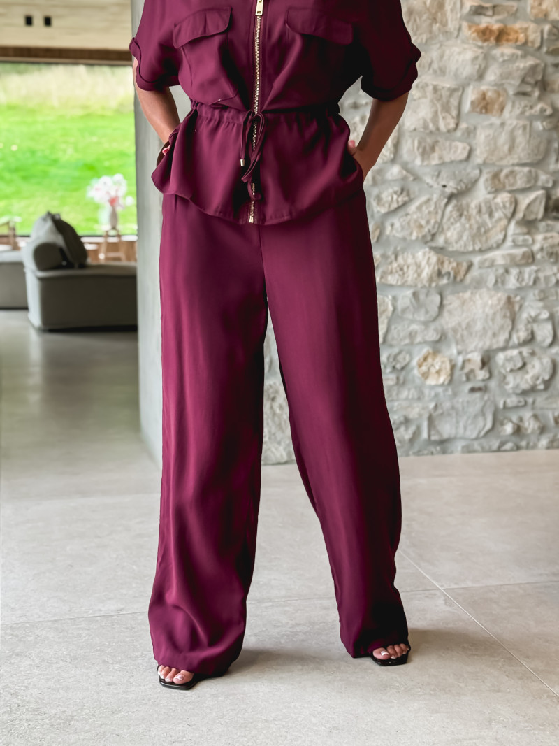 Pantalon Dahyna - Bordeaux